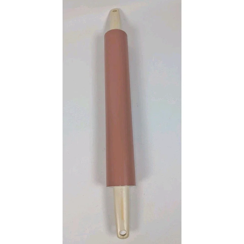 Vintage Foley Extra Long Teflon Finished Rolling Pin Pink Nonstick Baking Tool